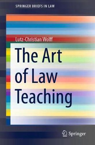 Cover image for The Art of Law Teaching