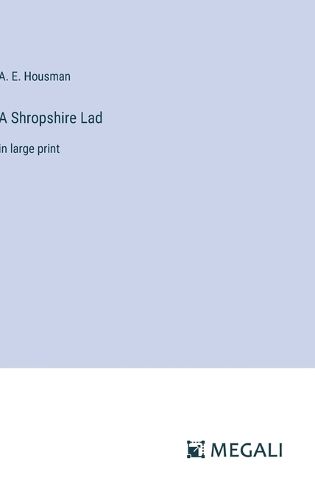 Cover image for A Shropshire Lad