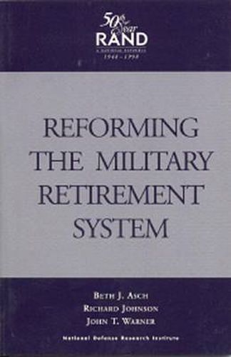 Cover image for Reforming the Military Retirement System