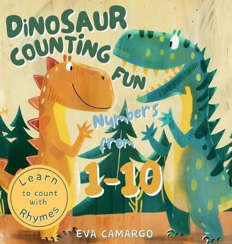 Cover image for Dinosaur counting fun for Kids with Numbers from 1-10