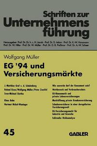 Cover image for Eg '94 Und Versicherungsmarkte