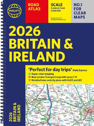 Cover image for 2026 Philip's Road Atlas Britain & Ireland