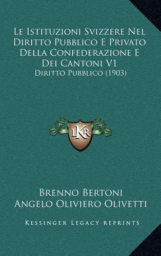 Cover image for Le Istituzioni Svizzere Nel Diritto Pubblico E Privato Della Confederazione E Dei Cantoni V1: Diritto Pubblico (1903)