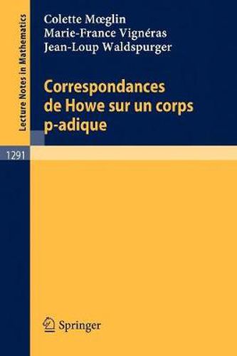 Correspondances De Howe Sur UN Corps p-Adique