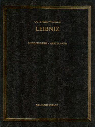 Gottfried Wilhelm Leibniz. Samtliche Schriften und Briefe, BAND 4, 1670-1673. Infinitesimalmathematik