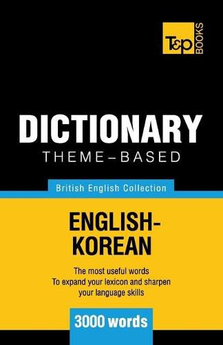 Theme-based dictionary British English-Korean - 3000 words