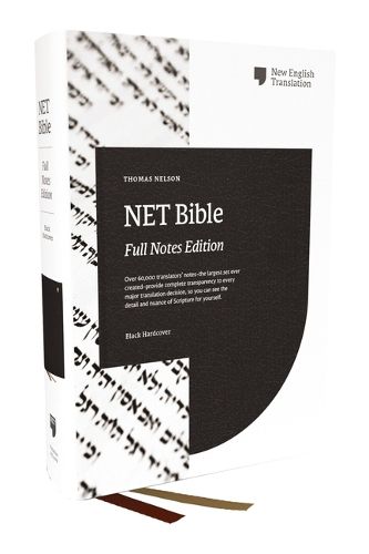 Cover image for NET Bible, Full Notes Edition (NET, Hardcover, Comfort Print, Thumb Indexed)