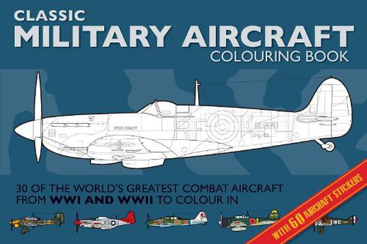 Cover image for Military Aircraft Colouring Book