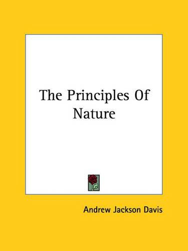 Cover image for The Principles of Nature