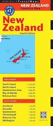 Cover image for New Zealand Travel Map Fourth Edition