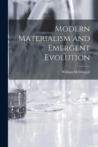 Cover image for Modern Materialism and Emergent Evolution