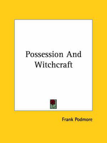 Cover image for Possession and Witchcraft