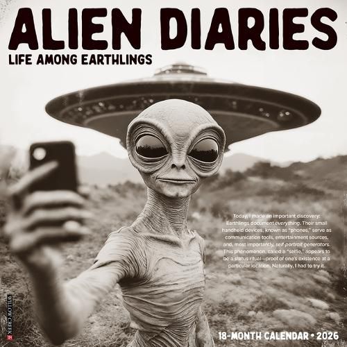 Cover image for Alien Diaries 12 X 12 Wall Calendar