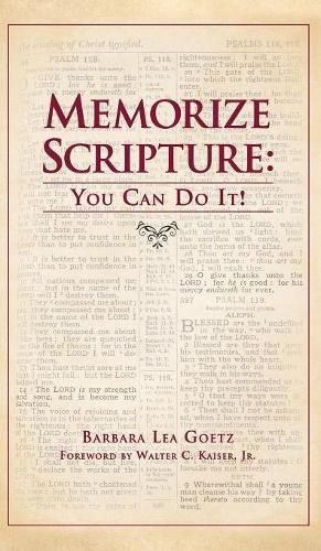 Cover image for Memorize Scripture: You Can Do It!