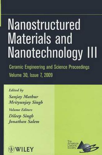 Cover image for Nanostructured Materials and Nanotechnology III