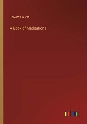 Cover image for A Book of Meditations