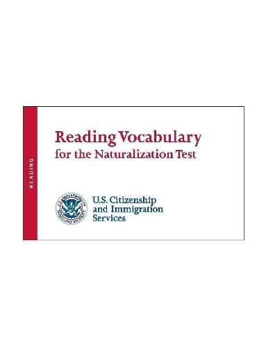 Cover image for Reading Vocabulary for the Naturalization Test