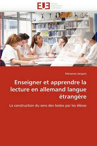 Cover image for Enseigner Et Apprendre La Lecture En Allemand Langue Etrangere