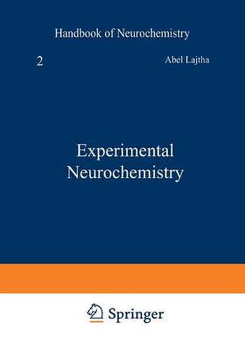 Cover image for Experimental Neurochemistry