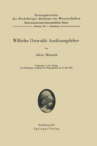 Cover image for Wilhelm Ostwalds Ausloesungslehre