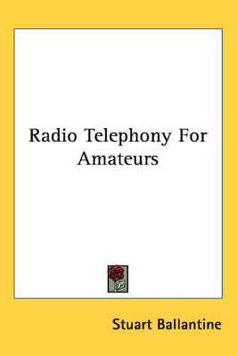 Cover image for Radio Telephony for Amateurs