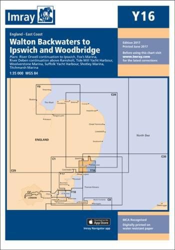 Cover image for Imray Chart Y16: Walton Backwaters to Ipswich and Woodbridge