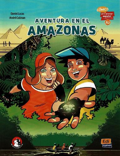 Cover image for Aventura en el Amazonas (A2): Comics para aprender espanol