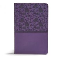 Cover image for KJV Giant Print Reference Bible, Purple LeatherTouch