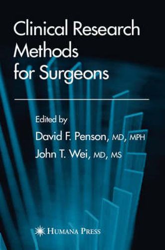 Cover image for Clinical Research Methods for Surgeons