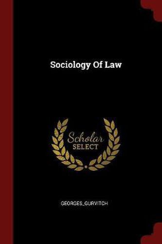 Cover image for Sociology of Law