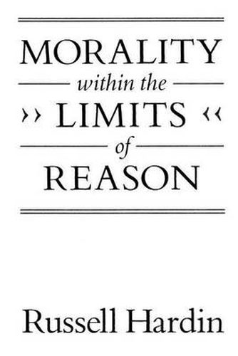 Cover image for Morality within the Limits of Reason