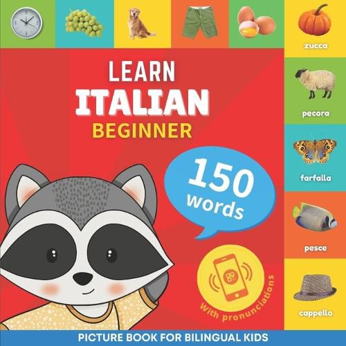 Cover image for Learn italian - 150 words with pronunciations - Beginner