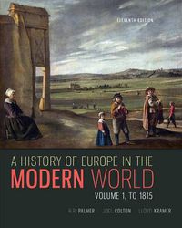 Cover image for A History of Europe in the Modern World, Volume 1