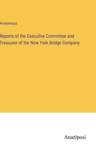 Cover image for Reports of the Executive Committee and Treasurer of the New York Bridge Company