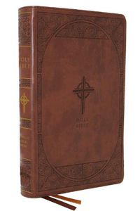 Cover image for NABRE, New American Bible, Revised Edition, Catholic Bible, Large Print Edition, Leathersoft, Brown, Comfort Print: Holy Bible