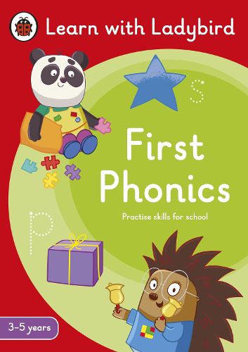 Cover image for First Phonics: A Learn with Ladybird Activity Book (3-5 years): Ideal for home learning (EYFS)