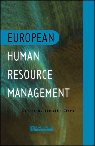 Cover image for European Human Resource Management: an Introduction to Comparative Theory and Practice