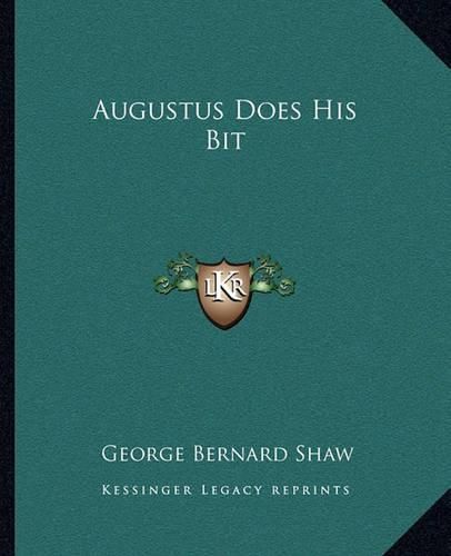 Cover image for Augustus Does His Bit