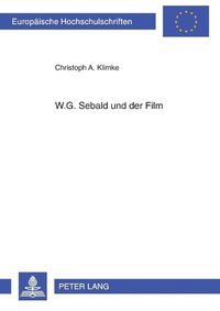 Cover image for W.G. Sebald Und Der Film