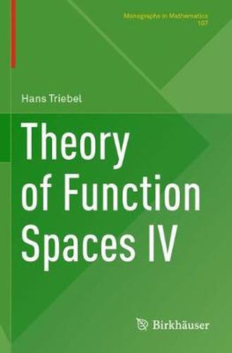 Cover image for Theory of Function Spaces IV