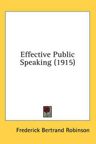 Effective Public Speaking (1915)