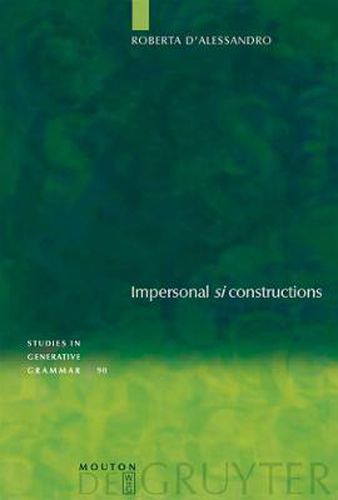 Cover image for Impersonal  si  constructions: Agreement and Interpretation