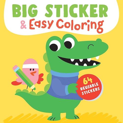 Cover image for Big Sticker & Easy Coloring (Crocodile)