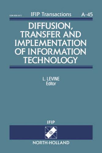 Cover image for Diffusion, Transfer and Implementation of Information Technology