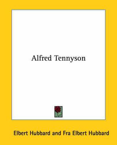 Cover image for Alfred Tennyson