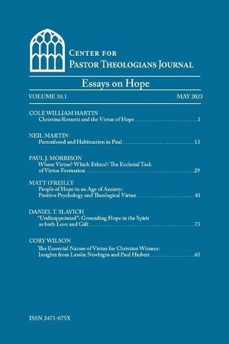 Cover image for Center for Pastor Theologians Journal Volume 10.1