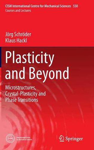 Cover image for Plasticity and Beyond: Microstructures, Crystal-Plasticity and Phase Transitions