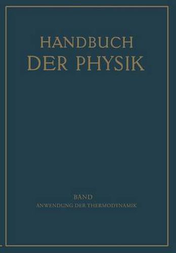 Cover image for Anwendung Der Thermodynamik