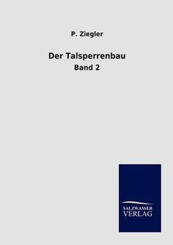 Cover image for Der Talsperrenbau