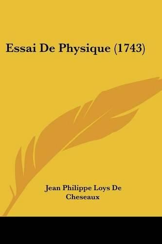 Cover image for Essai de Physique (1743)